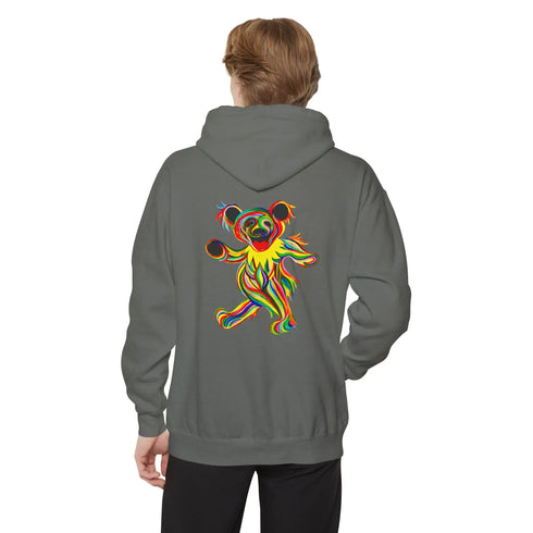 Tie-Dye Bear Vineyard Collection Unisex Garment-Dyed Hoodie StealieShop